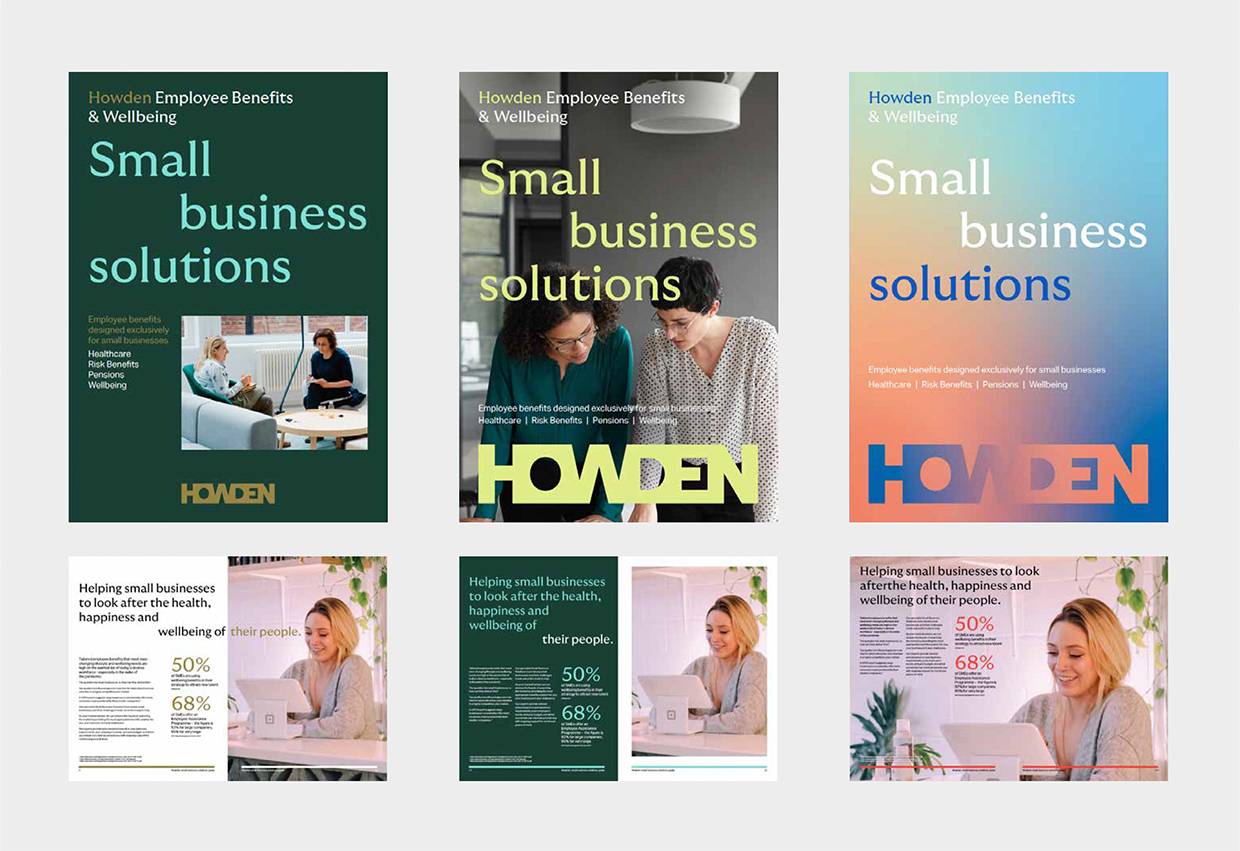 Howden Rebrand Brochure Concepts